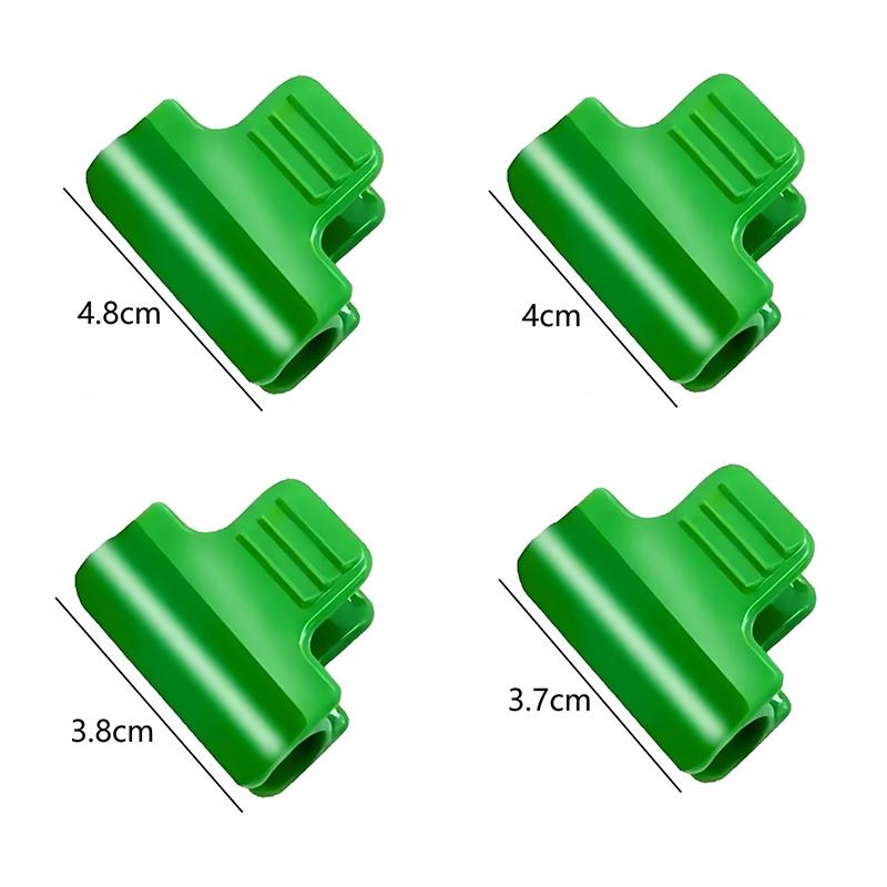 50pcs Green Plastic Greenhouse Film Clips - Heavy-Duty Windproof Garden Clips For Securing Mulch, Tarp & Plant Covers