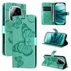 For Xiaomi Redmi Note 14 Pro+ 5G/Note 14 Pro 5G/Poco X7 5G Wallet Case Floral Butterfly Imprinted Leather Phone Cover Stand