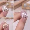 Iron Rabbit Nail Art Tool Rabbit Shaped Guide DIY Manicure Kit Cat Eye Magnet for Nails Matching Nail Magnet Line