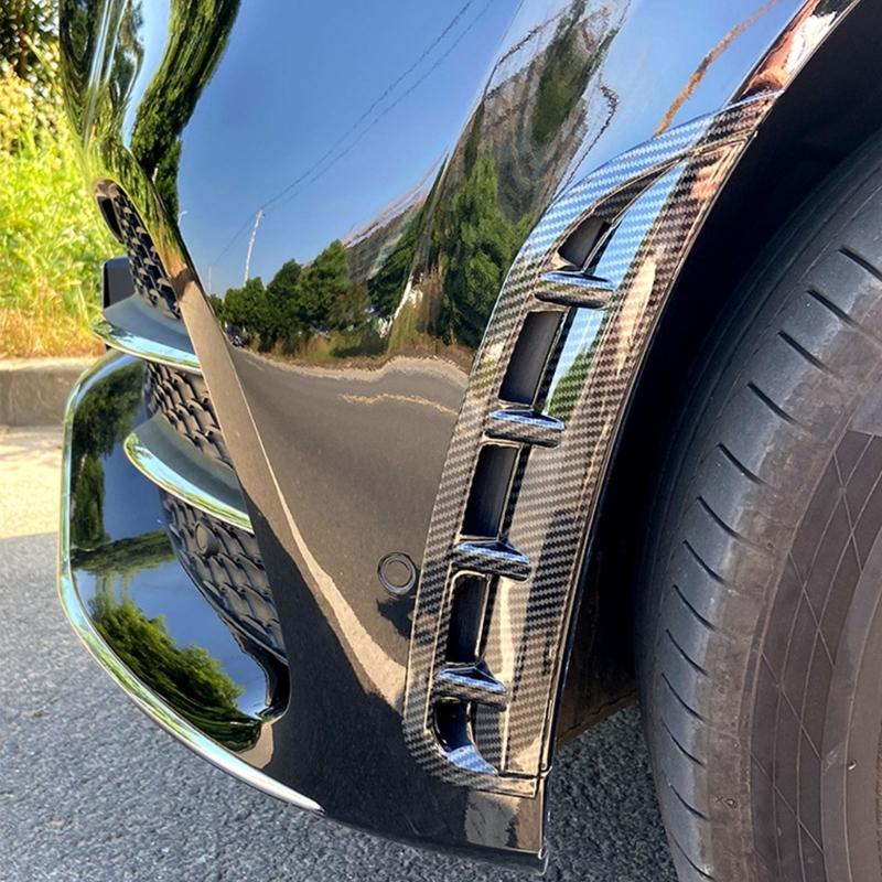 1 Pair Front Bumper Air Intake Accent Set, ABS Trim with Open-Section Detailing for W167 Both Corresponding Sides