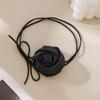 Long Rope Chains with Rose Flower Choker Necklace for Women Trendy Elegant Collar On Neck Accessories 2026 Fashion Jewelry Gifts