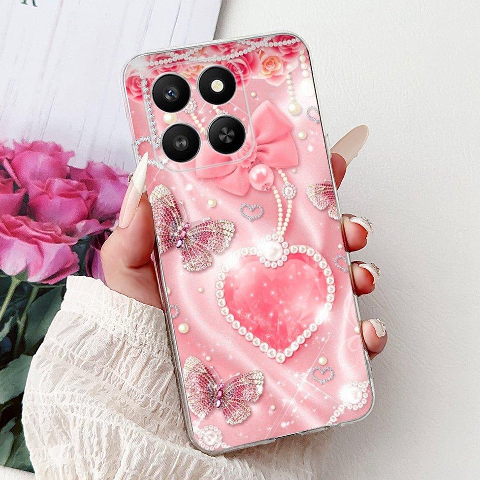 5G For Honor LGN-NX1 Case For Honor 400 Smart Cover Clear Luxury Butterfly Love Fashion Flowers Cool Lion Funny Painted Casing