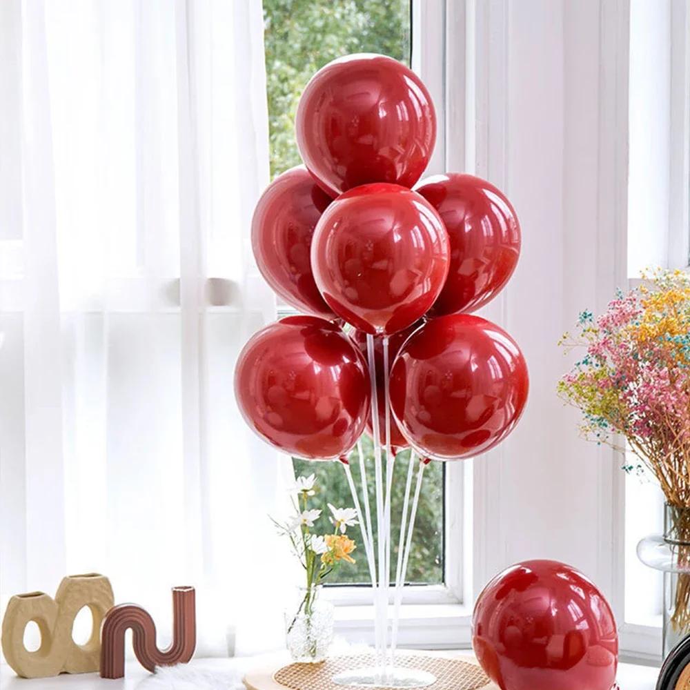 Runtow 1set Birthday Balloon Stand Kit, Balloon Stand With Base And Pole For Wedding Birthday Party Decoration