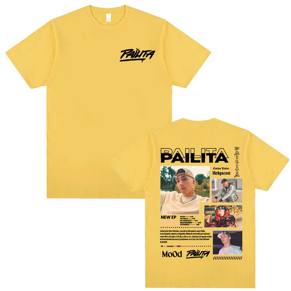 Rapper Pailita Music Album 2026 Tour Graphic Tshirt Men Women Fashion Gothic Summer T Shirts 100 Cotton Short Sleeve T Shirt