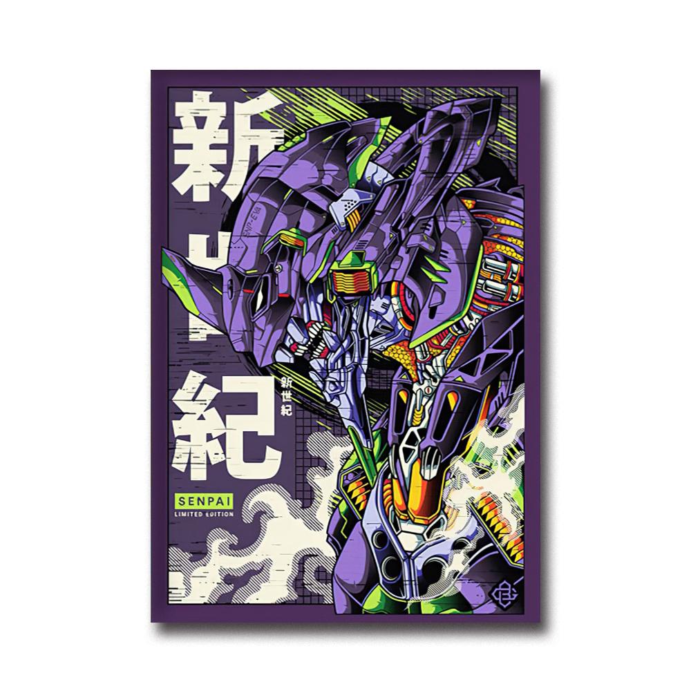 

Японское классическое аниме EVA, настенные художественные плакаты, украшение для дома, детской комнаты, холст, роспись, HD картина, принты, художественное произведение, подарок 70X100CM NO FRAME