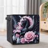 Dark Horse Library 5D Diamond Painting Storage Basket Full Round Drill Mosaic Diamond Embroidery Cross Stitch Kits Home Decor Home Decor