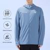 Anta Training Series Solid Color Knitted Hooded Sun Protection Jacket Men Jackets Expedition-Blue 152327703-3