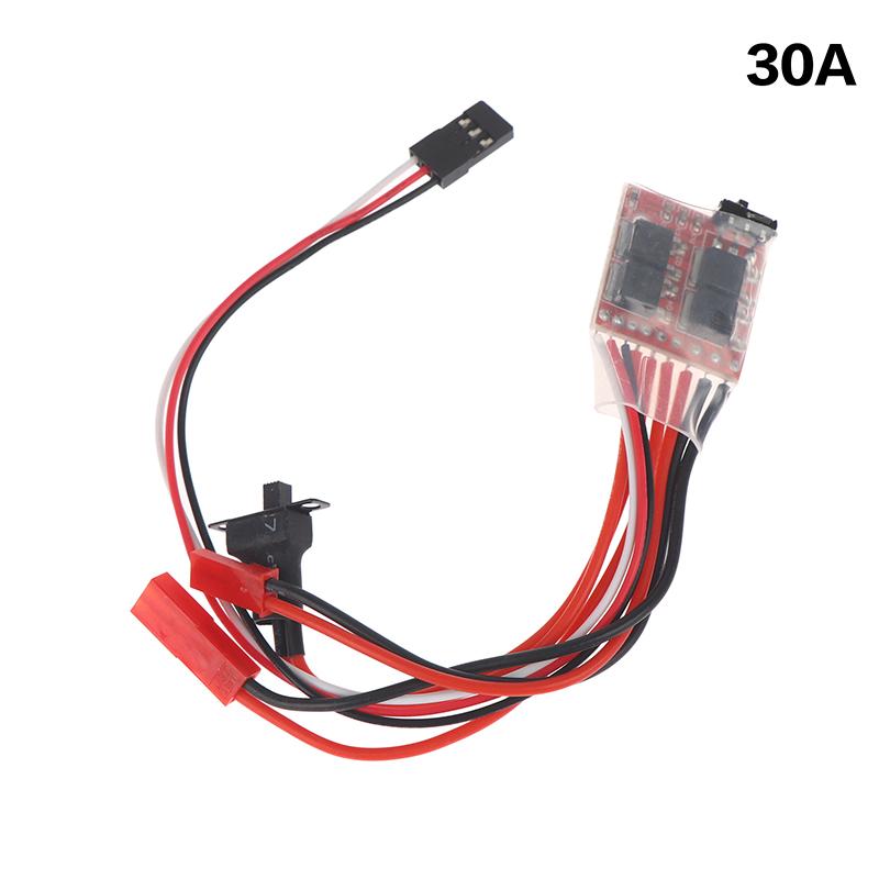 Micro ESC 10A 15A 20A 30A Brushed ESC RC ESC Electric Speed Controller For DIY Mini 1/16 1/18 1/24 RC Car Boat Tank W/Brake