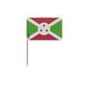 Cure-dents Drapeau Du Burundi - 10 Cm - 100 Pièces - Plastique Adhésif - Bâton En Bambou -