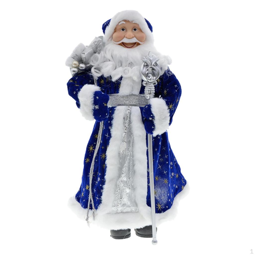 Santa Claus Figurines, Standing Figurines Decorations Gift for Indoor Home Office