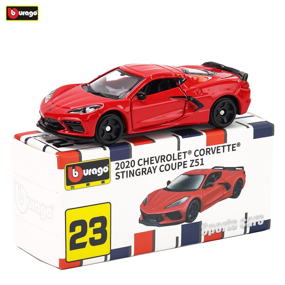 AABHT1 Bburago 1965 PONTIAC GTO Bugatti Lamborghini Cadillac Benz BMW Scale Car Model Replica Collection Kids Xmas Gift Toys for Boys