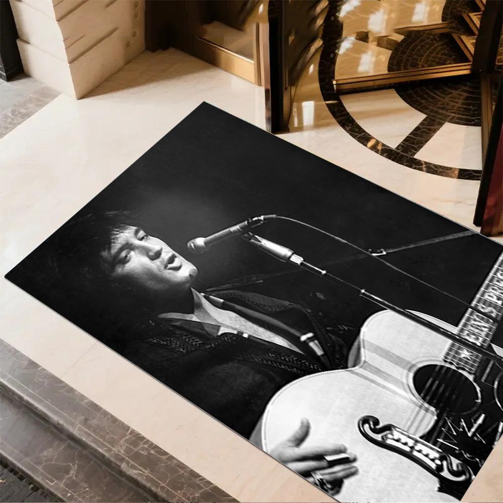 Elvis Presley Live Performance Floor Mat Suitable for Living Rooms Dining Room Study room Foyer Antislip Carpet Decorate Offices