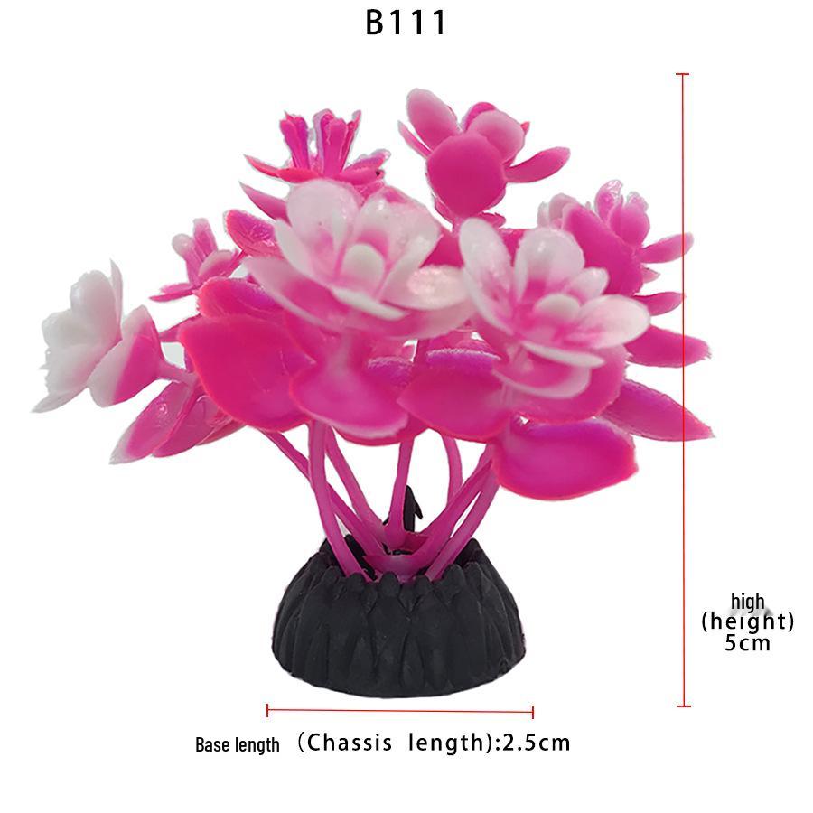 Aquatic Plant Mini Landscape: Fish Tank Simulation with Seaweed and Succulents