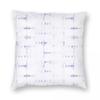 Soft Shibori Lilac White Square Pillowcase Polyester Linen Velvet Pattern Zip Decorative Throw Pillow Case Home Cushion Cover