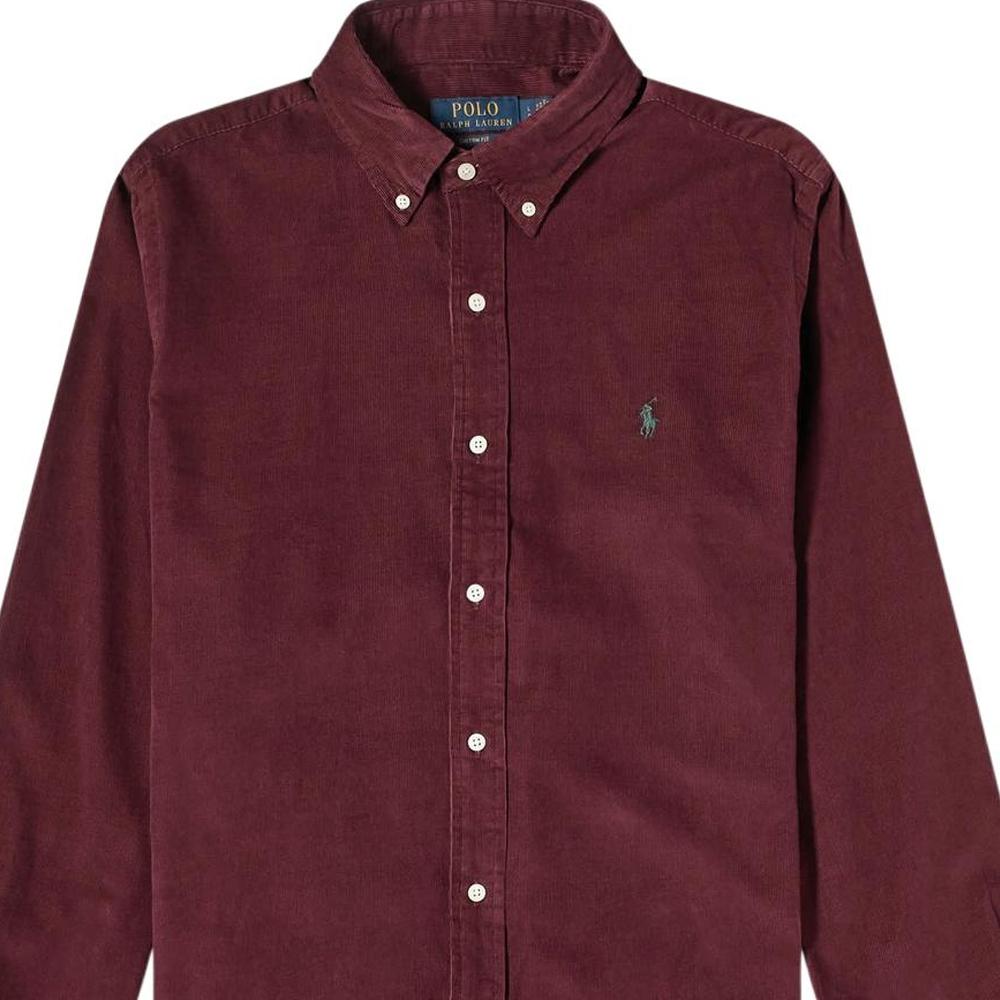 Polo Ralph Lauren Classic Long Sleeve Corduroy Shirt With Pony Logo Embroidery Men shirts MNPOWOV16824777-600