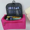 Nylon Portable Cosmetic Bag Solid Color Bath Organizer Bag Fashion Travel Toiletry Bag Women