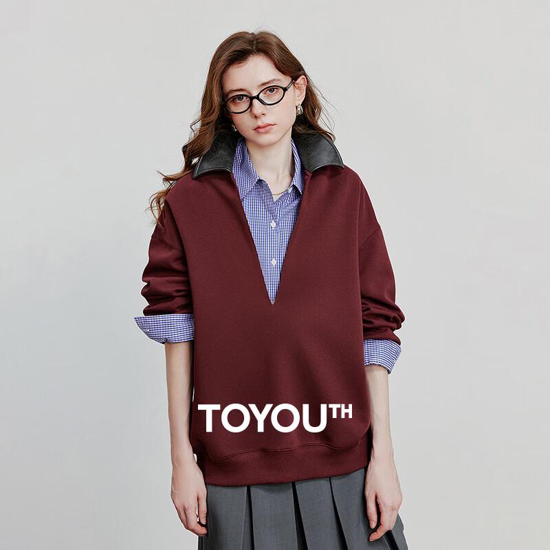 

Свитшот женский Chuyu с глубоким V-образным вырезом и лацканами L