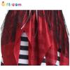Halloween Holiday Party Pirates of the Caribbean Female Elegant White Pirate Stage Performance Noble Costume