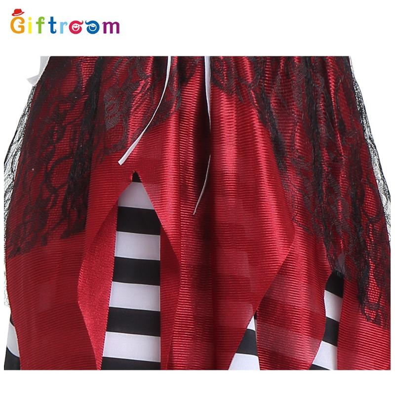 Halloween Holiday Party Pirates of the Caribbean Female Elegant White Pirate Stage Performance Noble Costume