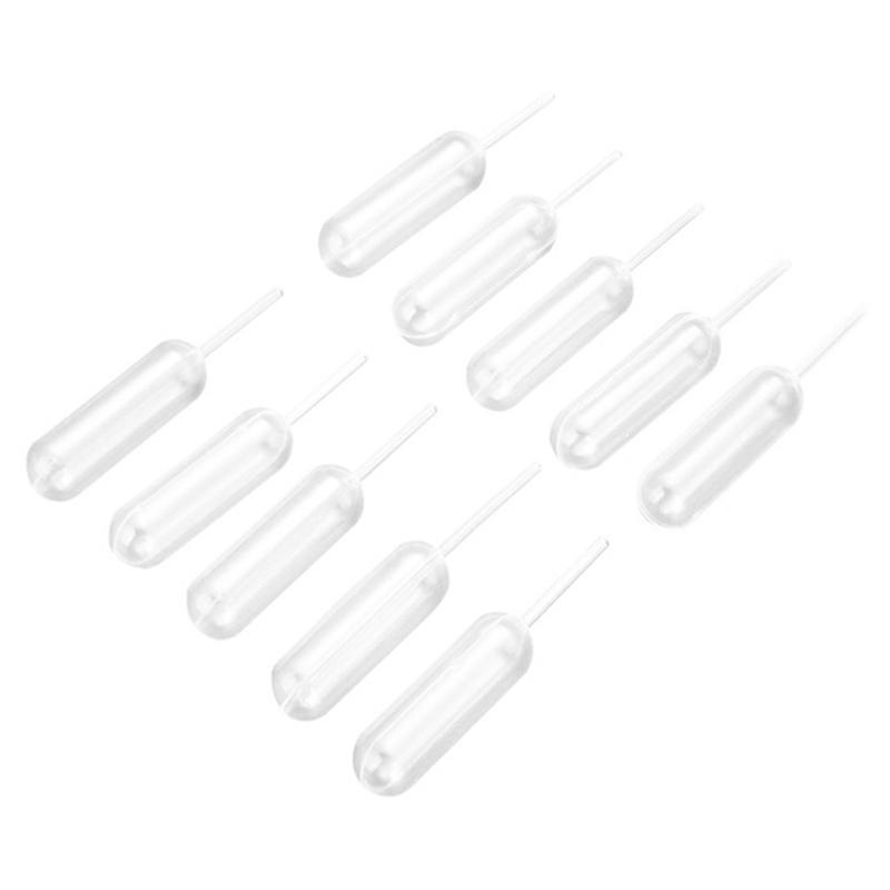 50Pcs Mini 4Ml Plastic Squeeze Transfer Pipettes Dropper Disposable Pipettes
