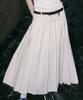 Yusentig Belted Pleated Skirt Ivory Aw4Ms46403