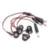 5Pcs T-Type I-Type 9V Battery Snap 15cm Lead Wire Connector Battery Clip Cap