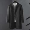Men's Yamamoto Style Loose Lapel Windbreaker - Mid-Length, Over-the-Knee, Spring/Autumn, Business Casual, Thin, Large Sizes Available