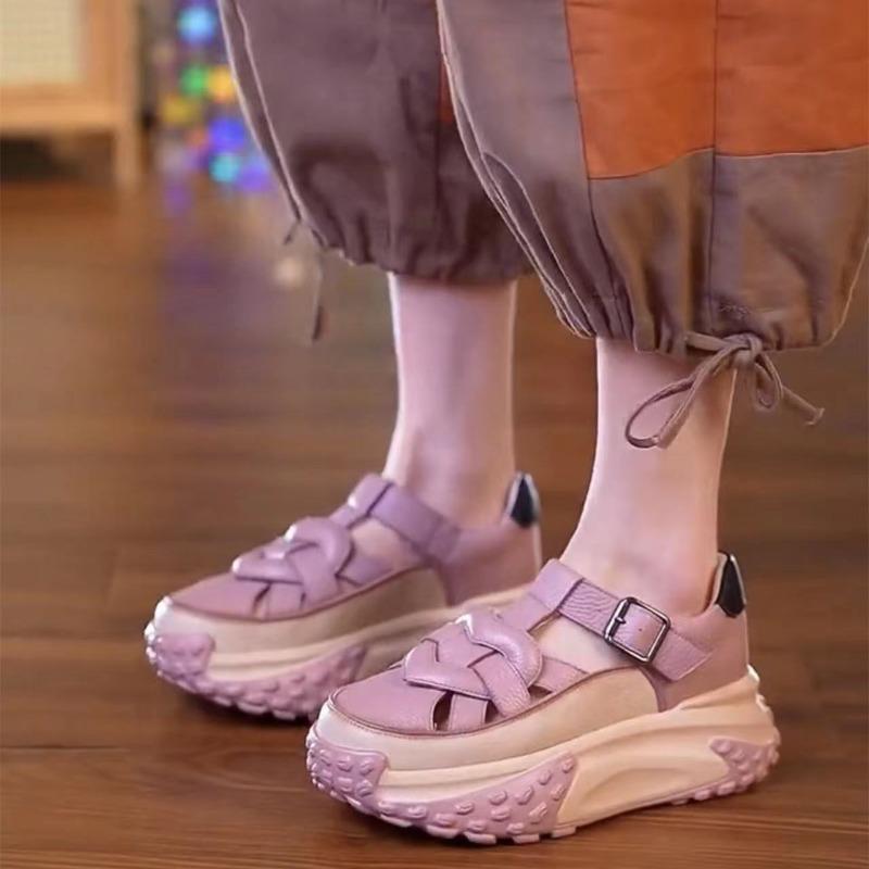 Thick Soled Anti Odor Dad Shoes, Breathable Casual Shoes, New Hollow Out Versatile Sandals for Women