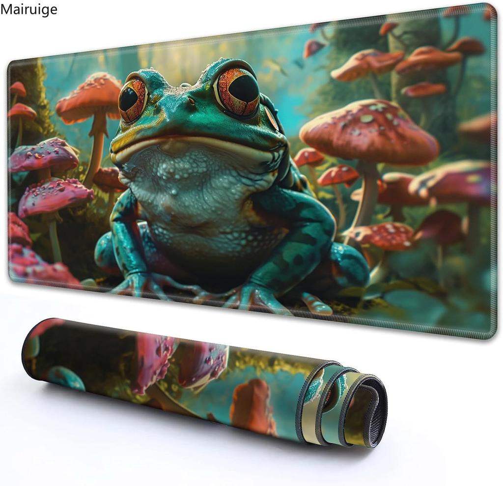 Mushroom frog design suitable for MTG Playmat card trading game pad 35x60cm anti slip base game accessories