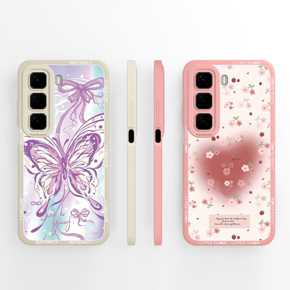 For Infinix Hot50 50i 50Pro 50Pro+ Case Lovely Cat Panda Fall Prevention Unique Phone Cover For Infinix Hot 50 Pro Plus 50i Capa