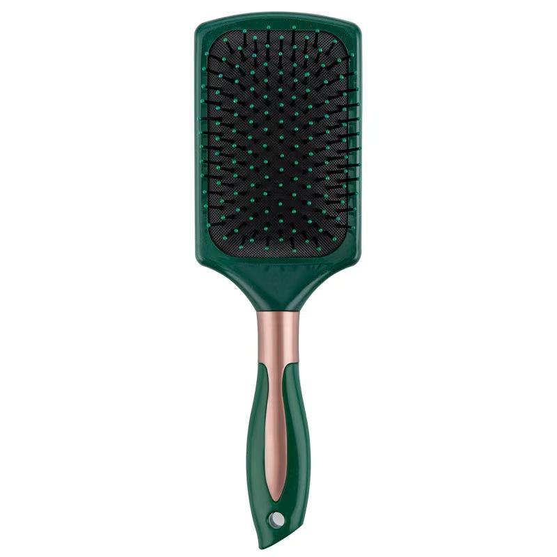 

Air Cushion Massage Hair Brush Negative Ion AntiStatic Scalp Massage Comb for Straight Curly Hair Salon Beauty Styling Comb for Students Ladies зелёный