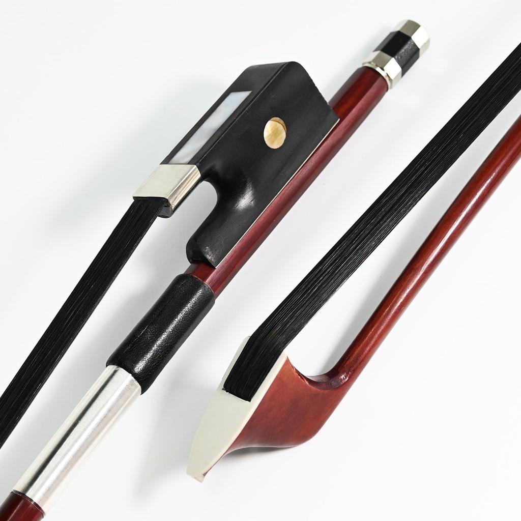 Black Horse Hair 44 Size Double Bass Bow French Model Wild Tone VINGOBOW 300BFB 72.5cm Brazilwood Stick