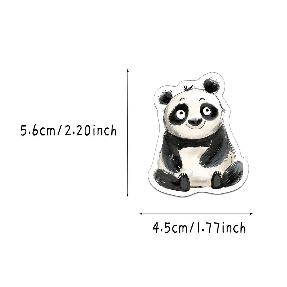 50-Pack Naughty Cartoon Animal Stickers for DIY Phone Case Decoration