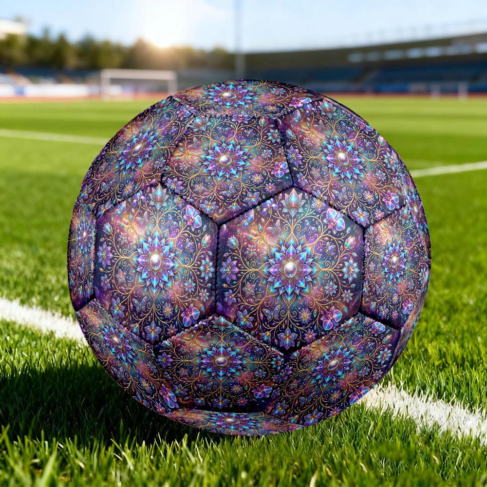 1pc Cosmic Mandala Size 5 Soccer Ball Professional Lightweight Durable Match Training Football Indoor &Outdoor Sports BallTraining Ball y18