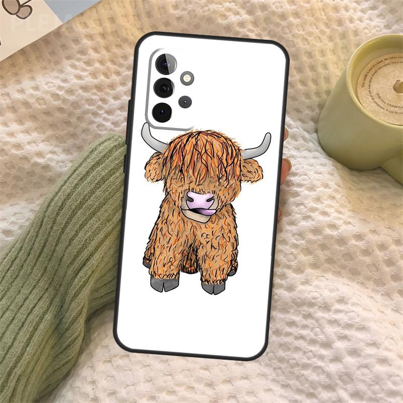 

Cute Highland Cow Case For Samsung Galaxy A15 A22 A52 A32 A54 A14 A16 A26 A36 A56 A55 A35 A05 A06 A53 A33 A13 Samsung A24 4G