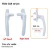 38-Type Aluminum Alloy Window Handle with 7-Shaped Lock Buckle for Doors, Casements, and Curtains