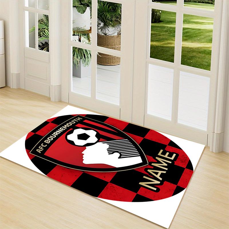 Custom Name Portsmouth FC Badge Carpet Rug Customizable Soft Washable Anti-Slip Home Living Room Sofa Mats Personalized Rug. 0909224