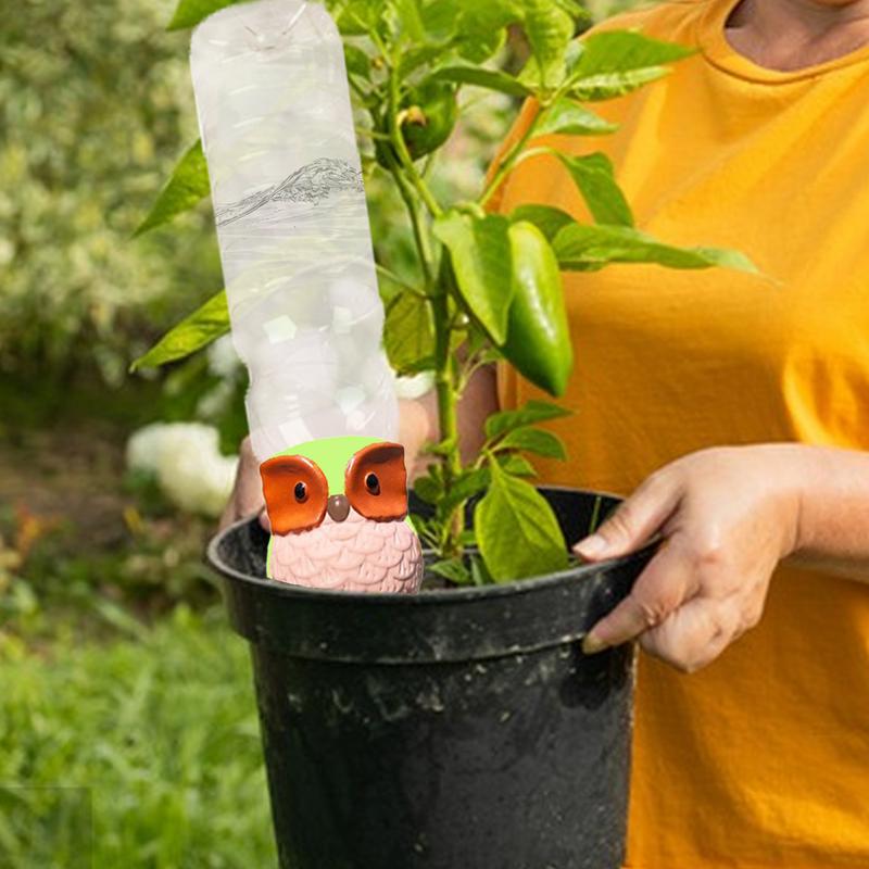 Plant Watering Spikes Owl Irrigation Spikes Set Of 6 Automatic Plant Waterer For Indoor And Outdoor Flowers While On Vacation