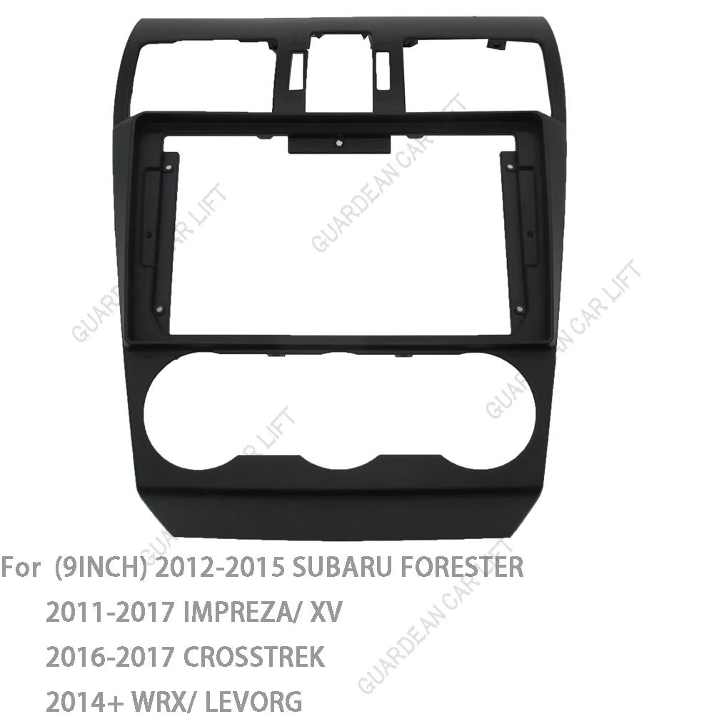 Für SUBARU FORESTER IMPREZA XV CROSSTREK WRX LEVORG 2013+ Stereo-DVD-Player Panel Armaturenbrett-Einbausatz Rahmen 9 Zoll Radioblende passend