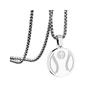 European and American Style Round Brand Basketball Sports Style Ball Pendant Necklace with High-end Feel