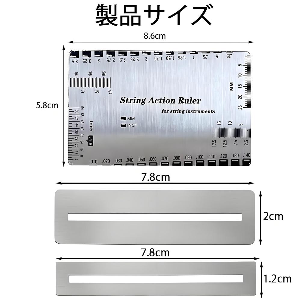 XIANFQNKJ Guitar String Bass String Gauge Ruler Fret Polishing Plate Guitar Plate Template Set of 3 String Height Measuring Tool Fretboard Protection