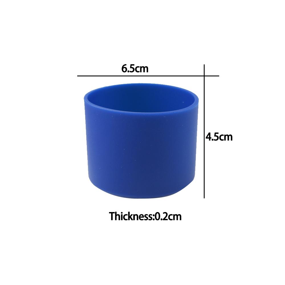 For Better Life 1Pc 6.5cm Soft Silicone Cup Bottom Sheath Protector Sleeve For Glass Water Tea Bottle Anti Damage Accessories