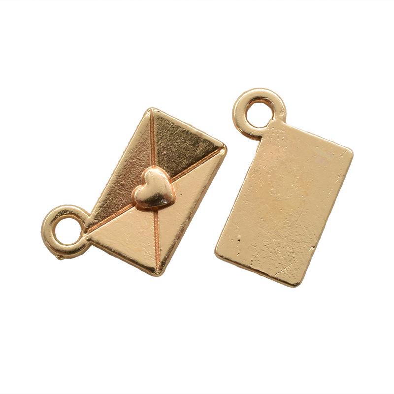

Multicolor Love Letter Mini Envelope Pendant - DIY Retro Jewelry Accessory, 12x9mm