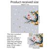 Christmas Wall Stickers Double Side Static Sticker Santa Claus Deer Xmas Tree Window Room Snowflakes Decor Sticker New Year 2022