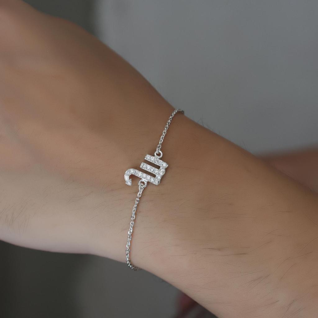 Astrological Zodiac Sign Bracelet, 925 Sterling Silver Handmade Jewelry, Zodiac Jewelry, Women Bracelet
