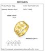 Cazador Stainless Steel Ring for Women Flower Finger Rings Jewelry Wholesale 2026 Trend New In Party Wedding Birthday Gift