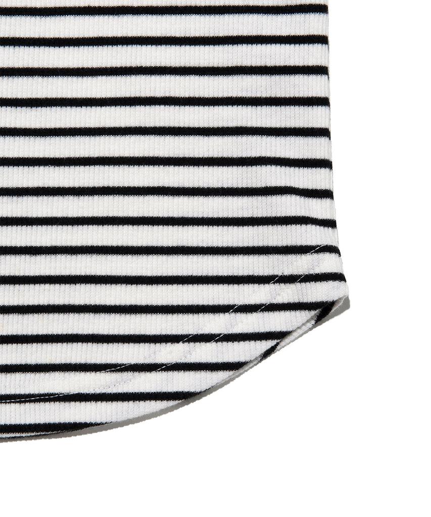 LEE Women Striped Long Sleeve T-Shirt White