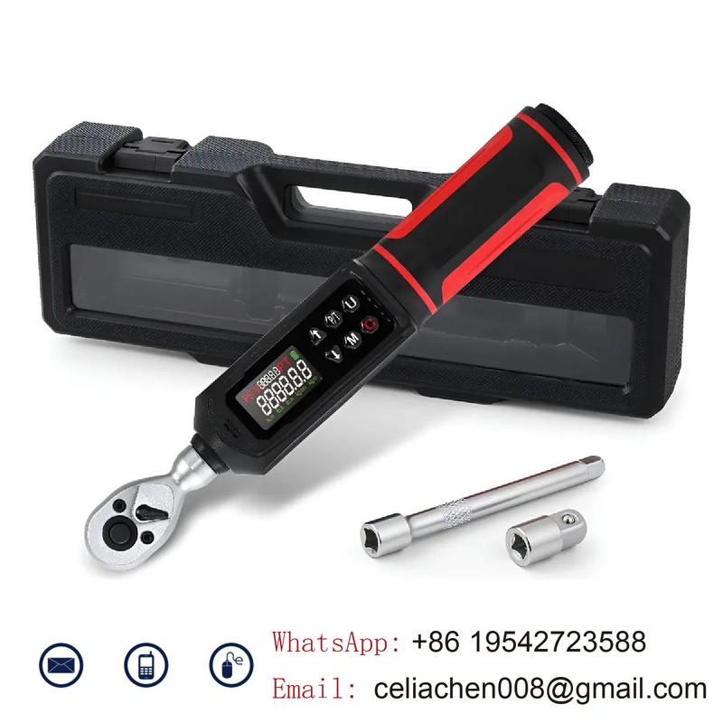 Electronic Digital Torque Wrench 10-340Nm Adjustable 1/2 3/8 1/4 Drive High Precision Automotive Tool
