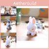 Adorable Plush Bunny Keychain Soft Stuffed Animal Toy Cute Rabbit Bag Charm