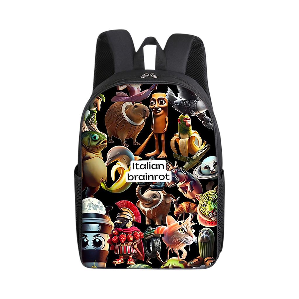 Cartoon Printing Casual Shoulder Bag Junior High School Students Large Capacity Backpacks